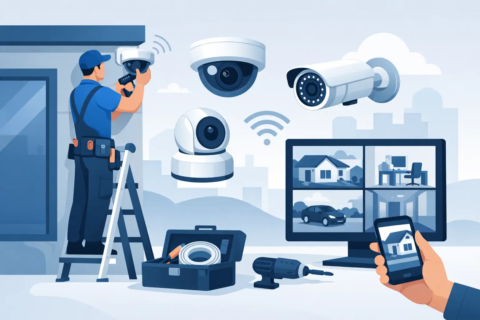 Instalación de cámaras de videovigilancia