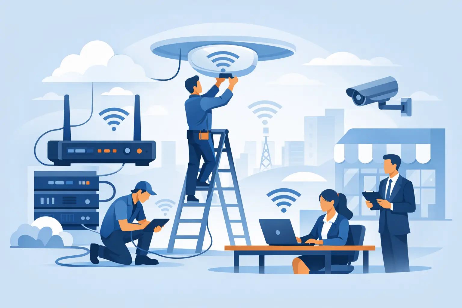 Instalación de red WiFi para negocio