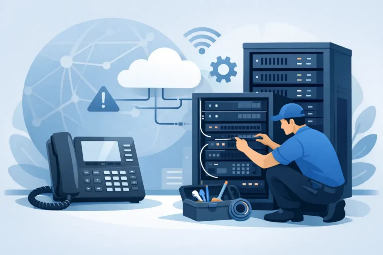 Reparación de conmutador telefónico IP eficaz