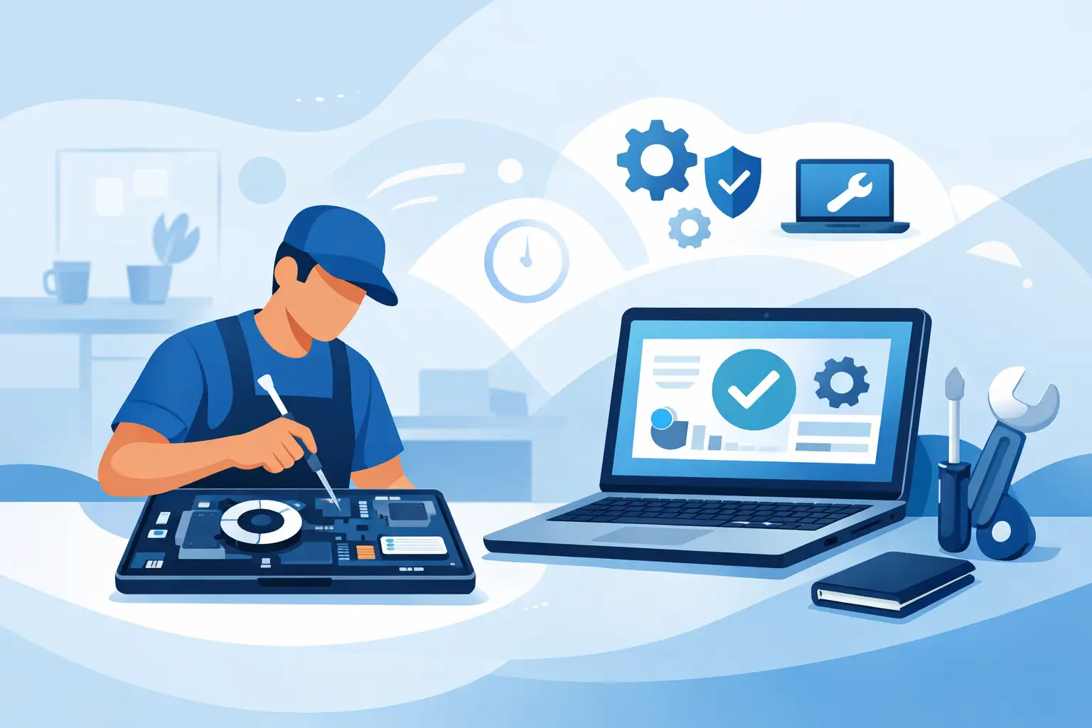 Reparación de laptops para no detener su trabajo