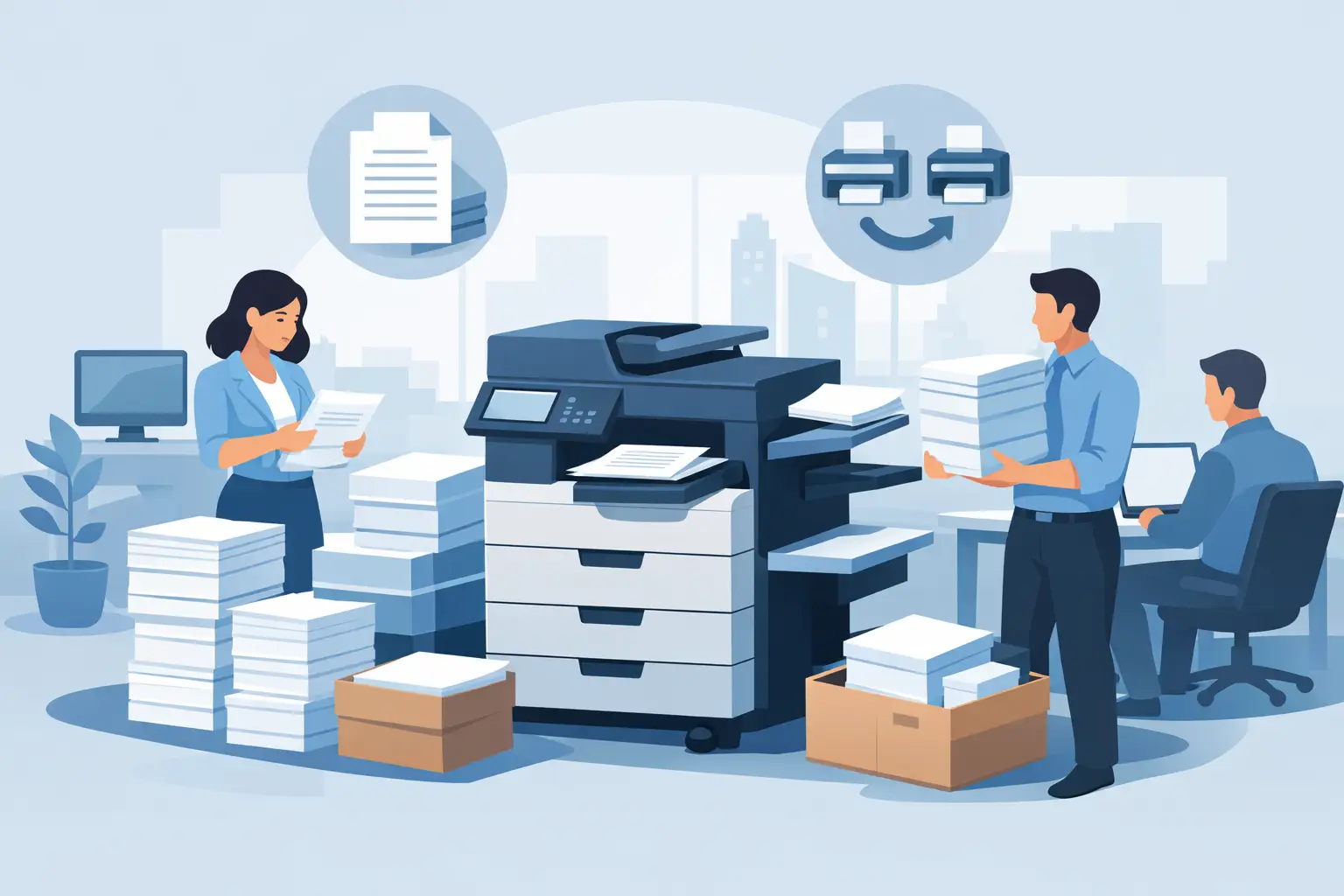 Mejores impresoras para alto volumen en oficina